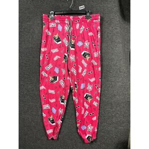 Legally Blonde Pants Womens Large Pink Joggers Lounge Pajama Movie Quotes Dog